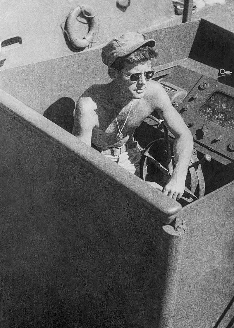 Lt._John_F._Kennedy_aboard PT-109