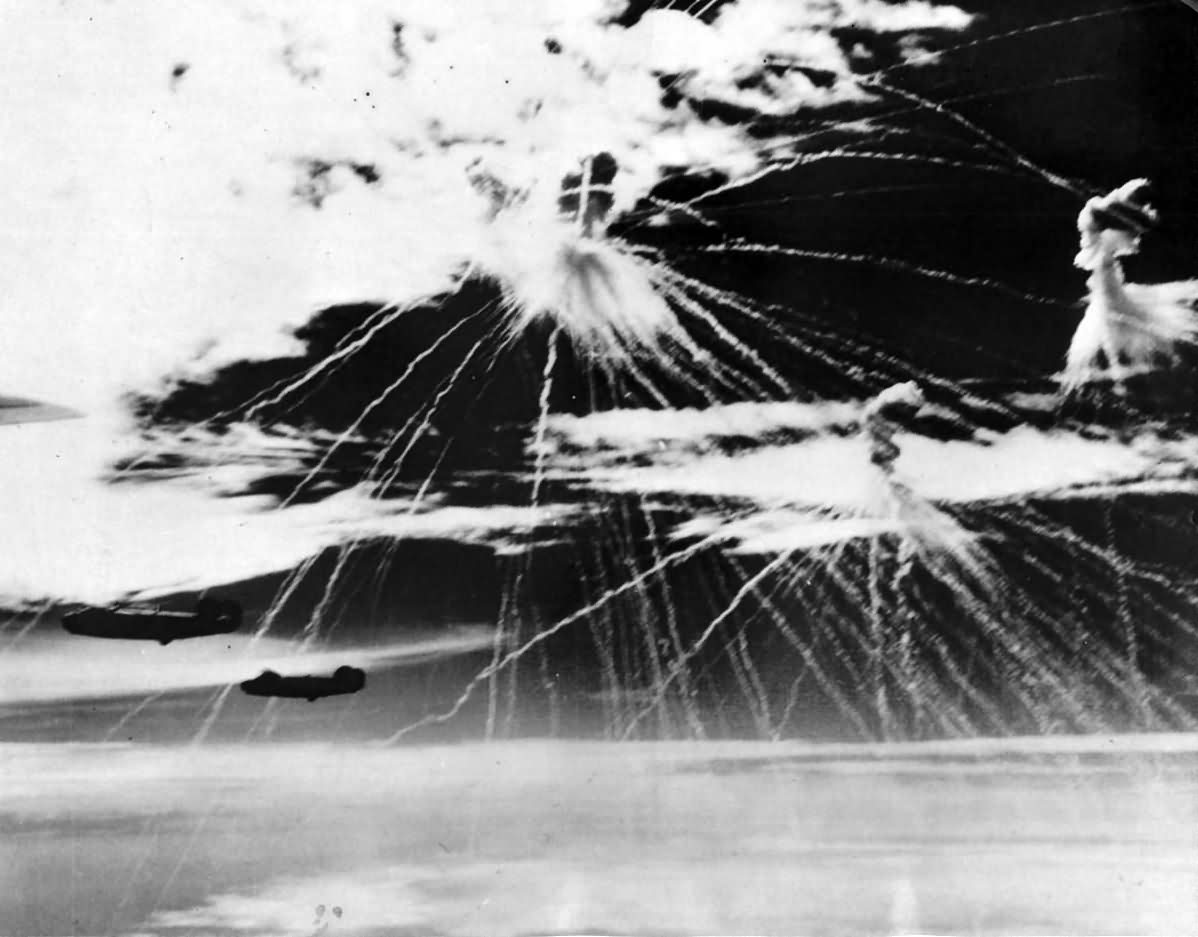 photo of japanese phosphorus bomb exploding